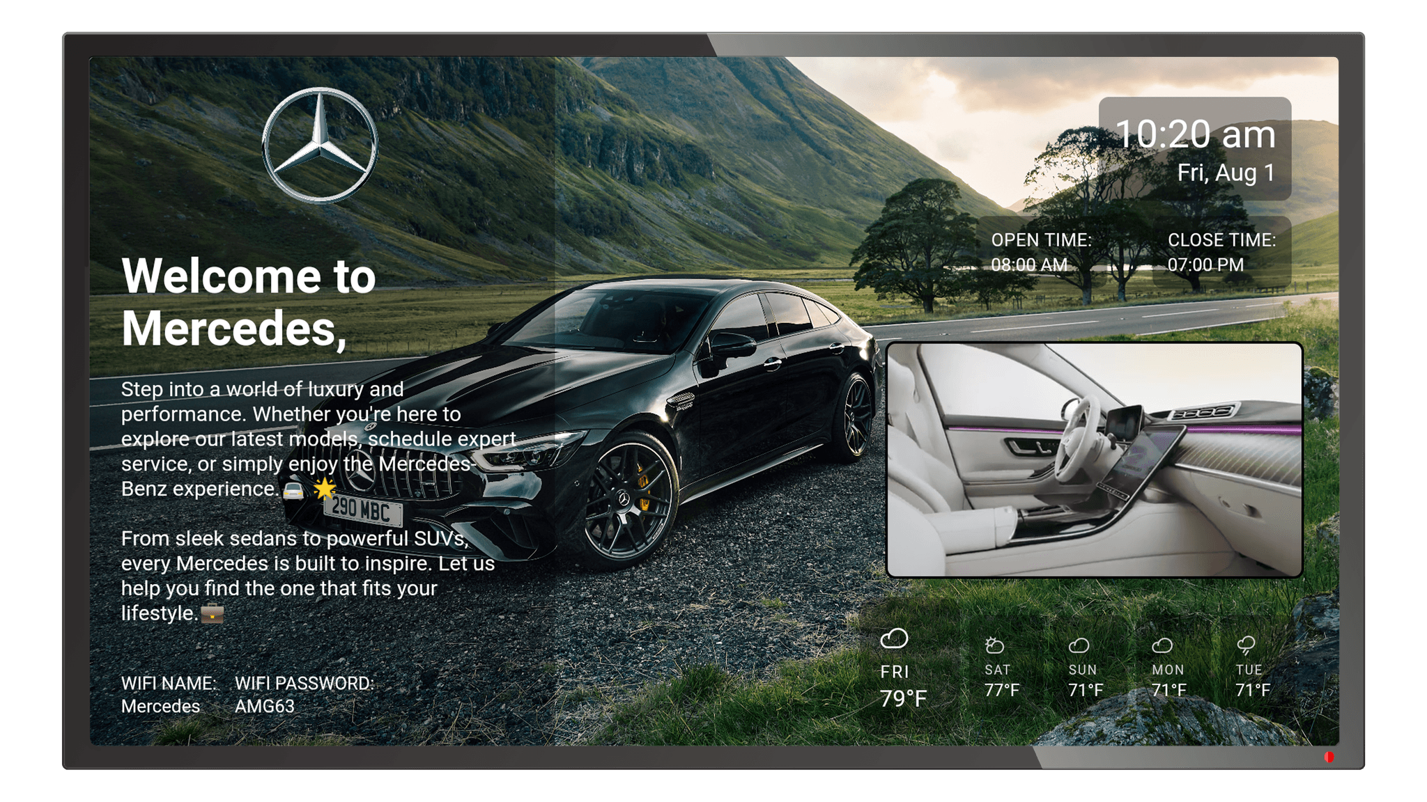 Welcome screen 1